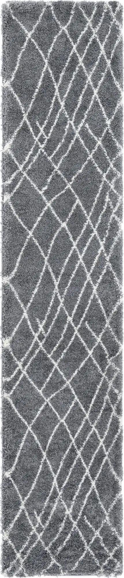 Cozy Haven Shag Collection Area Rug - Serenity (Pebble Gray) Runner Pebble Gray  lifestyle 18