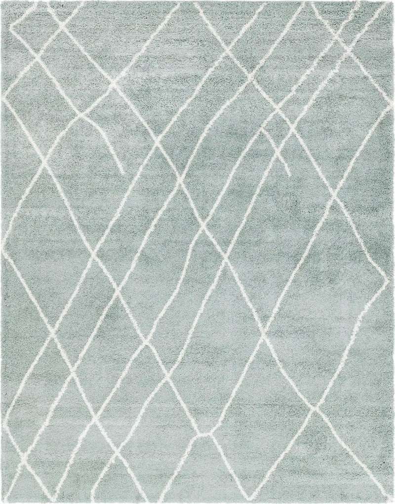 Cozy Haven Shag Collection Area Rug - Serenity (Sage Green) Rectangle Sage Green Main