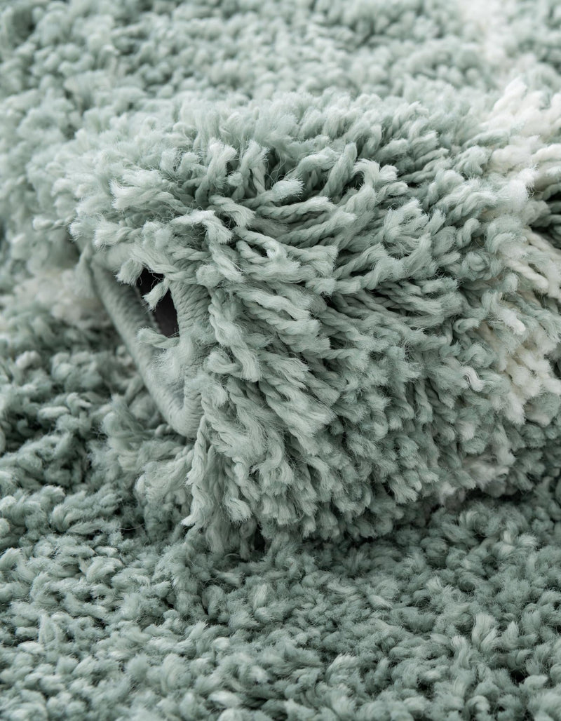 Cozy Haven Shag Collection Area Rug - Serenity (Sage Green) Rectangle Sage Green  lifestyle 6