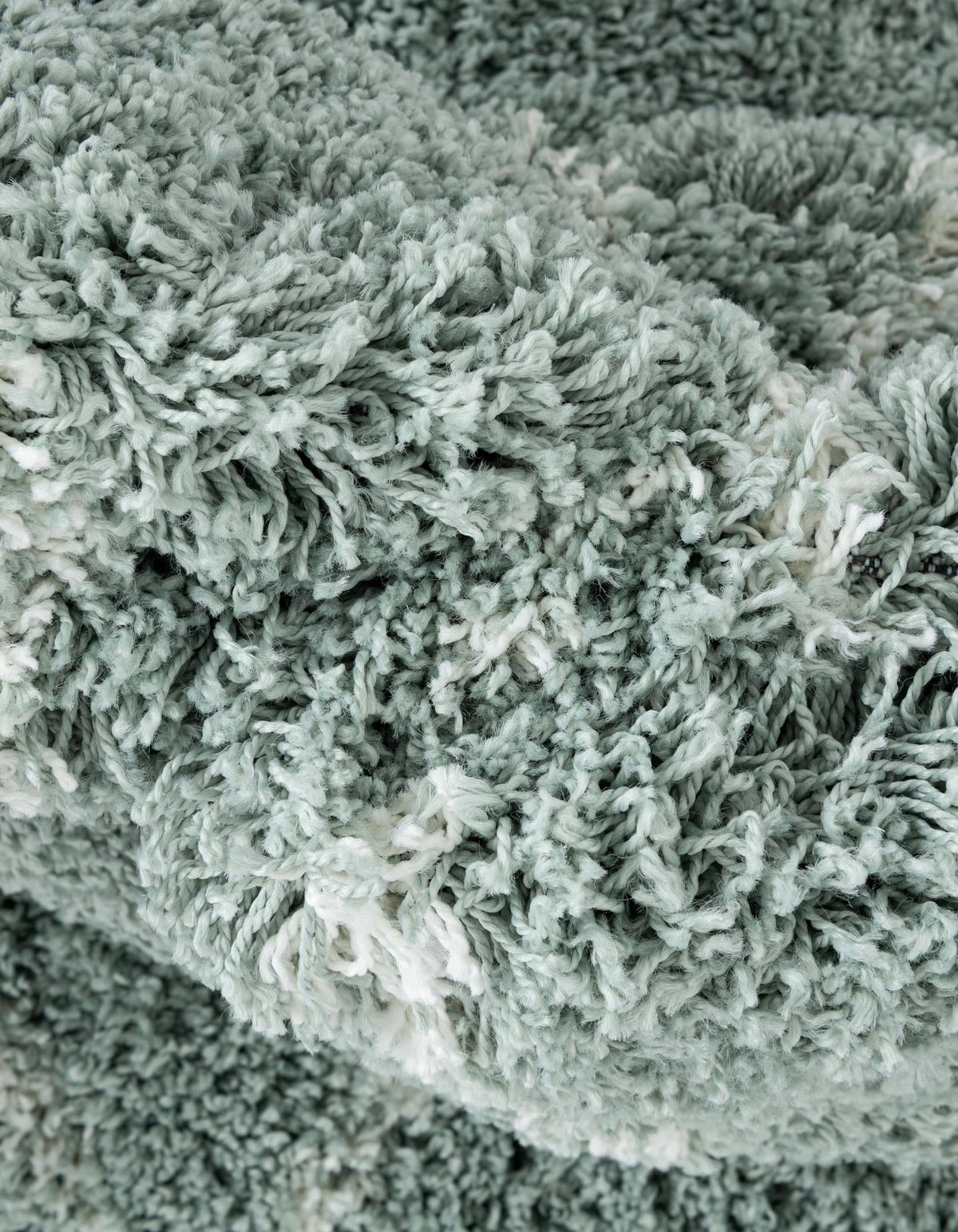 Cozy Haven Shag Collection Area Rug - Serenity (Sage Green) Rectangle Sage Green  lifestyle 8