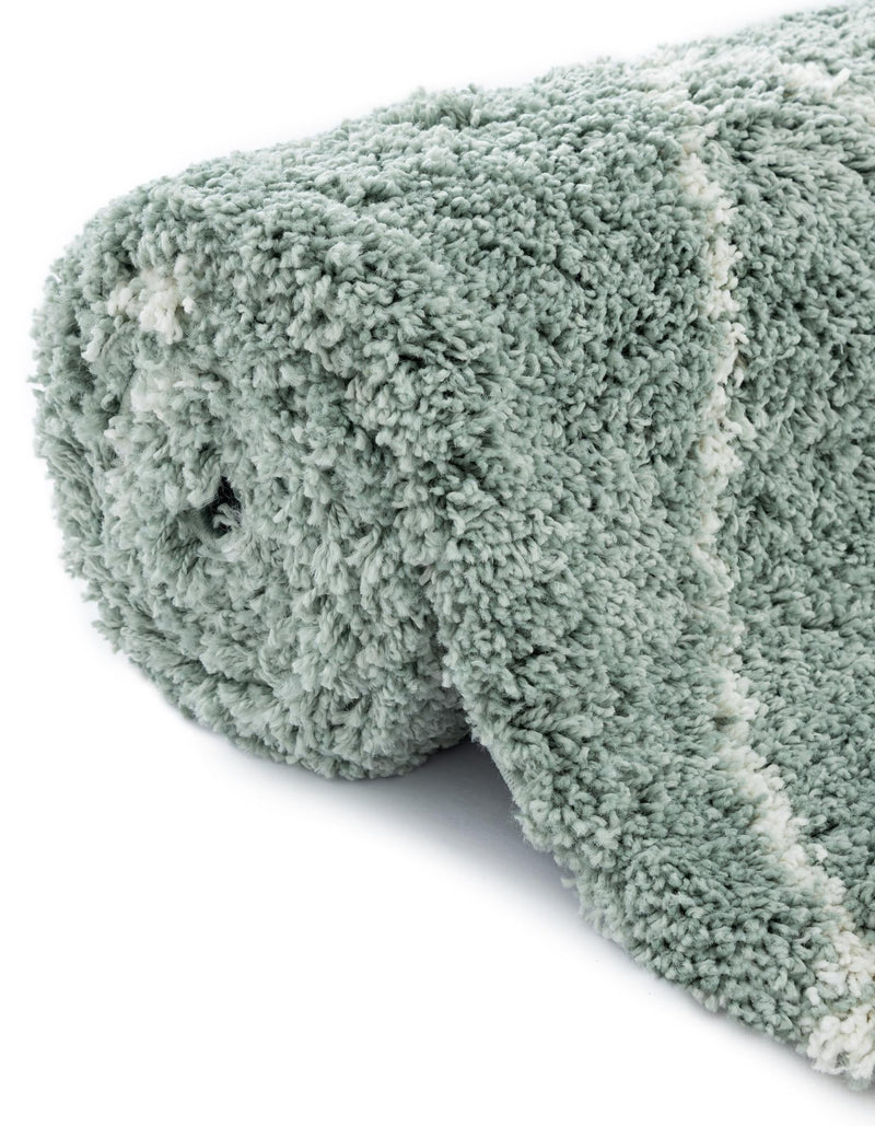 Cozy Haven Shag Collection Area Rug - Serenity (Sage Green) Rectangle Sage Green  lifestyle 13