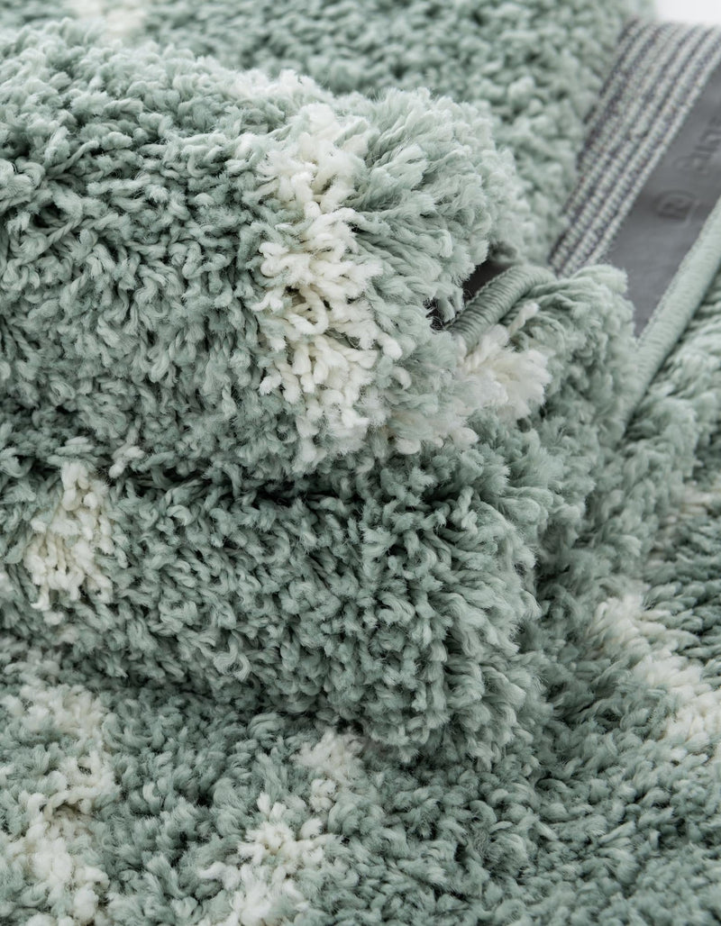 Cozy Haven Shag Collection Area Rug - Serenity (Sage Green) Rectangle Sage Green  lifestyle 14