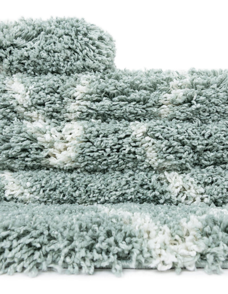 Cozy Haven Shag Collection Area Rug - Serenity (Sage Green) Rectangle Sage Green  lifestyle 15