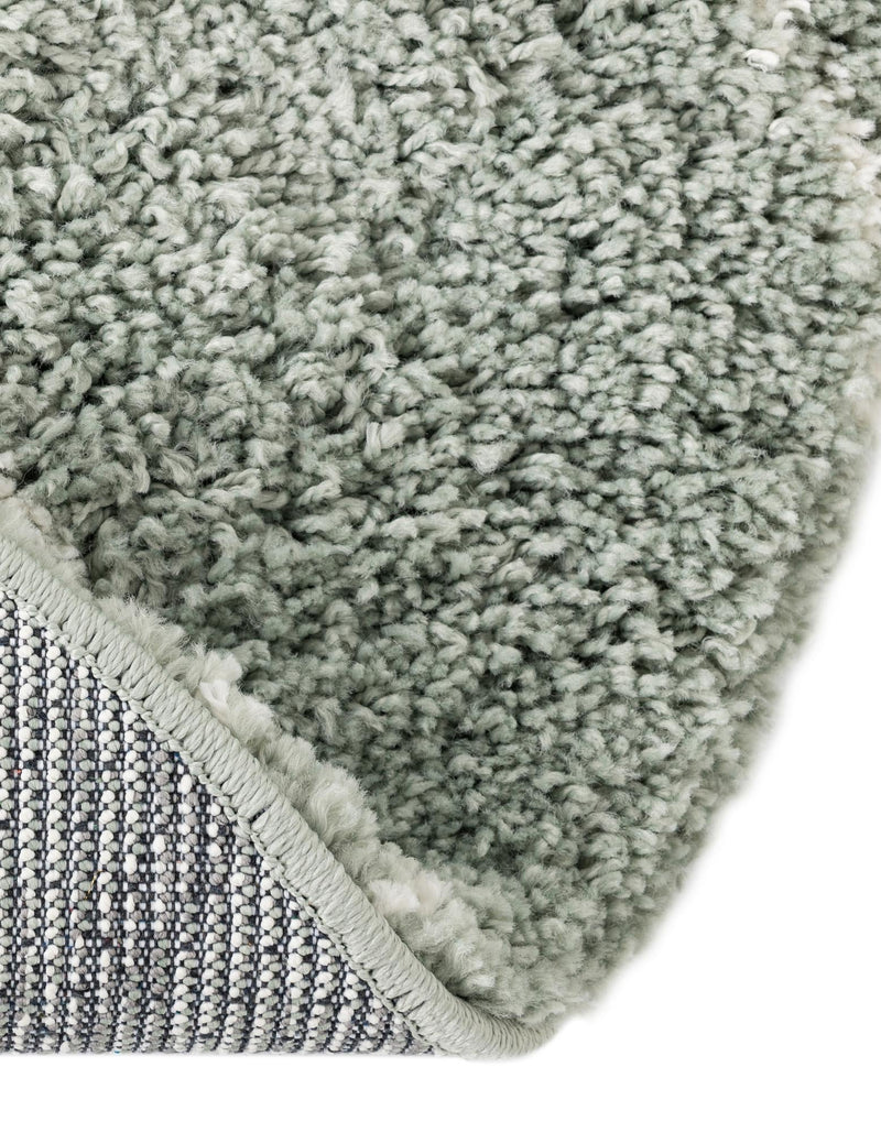 Cozy Haven Shag Collection Area Rug - Serenity (Sage Green) Round Sage Green  lifestyle 43