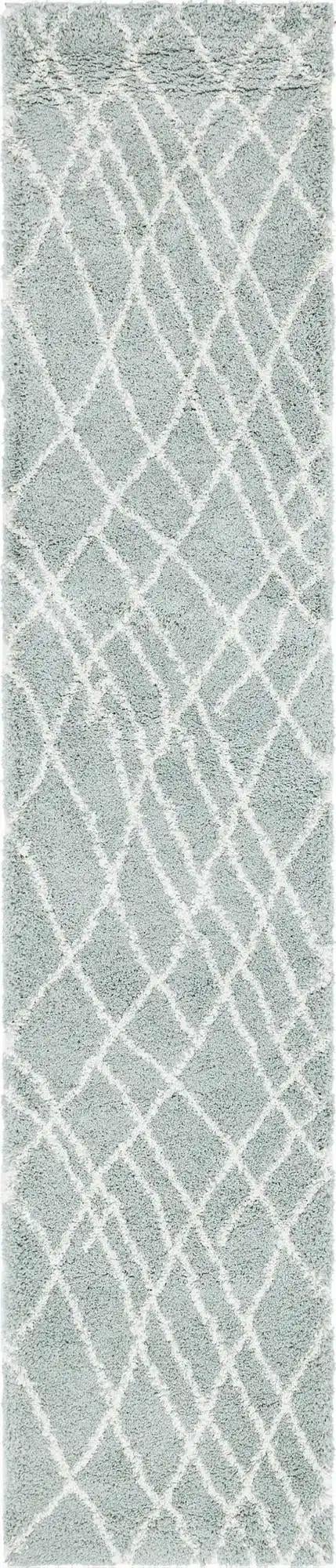 Cozy Haven Shag Collection Area Rug - Serenity (Sage Green) Runner Sage Green  lifestyle 18