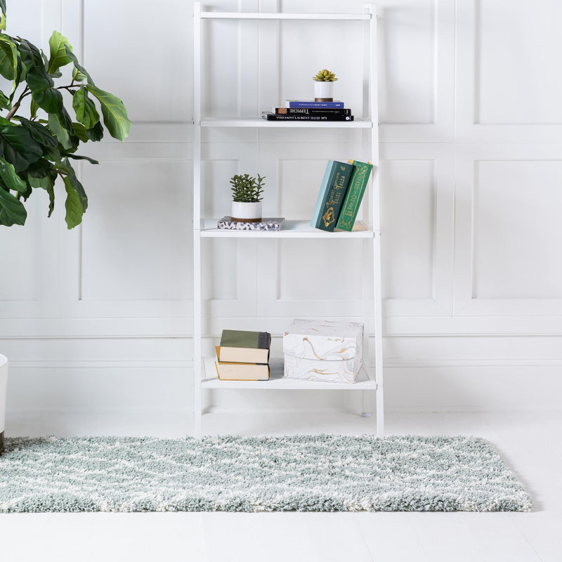 Cozy Haven Shag Collection Area Rug - Serenity (Sage Green) Runner Sage Green  lifestyle 27