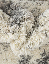 Cozy Haven Shag Collection Area Rug -  Tranquility (Pebble Gray) Round Pebble Gray  lifestyle 42