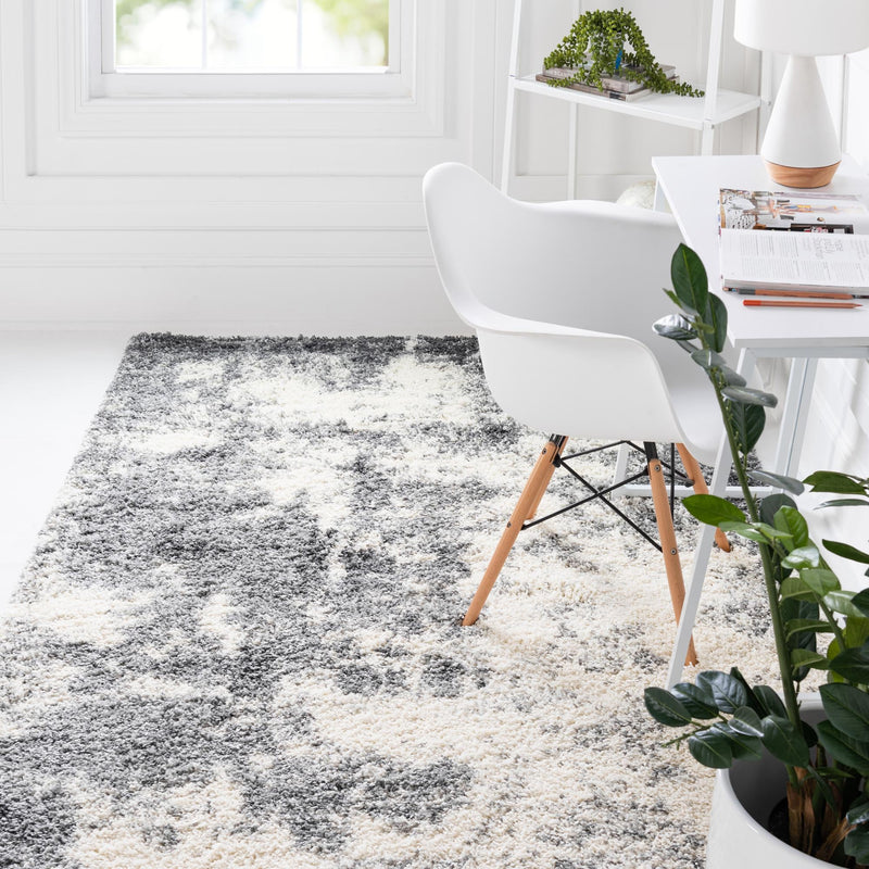 Cozy Haven Shag Collection Area Rug -  Tranquility (Smoke Gray) Rectangle Smoke Gray  lifestyle 3