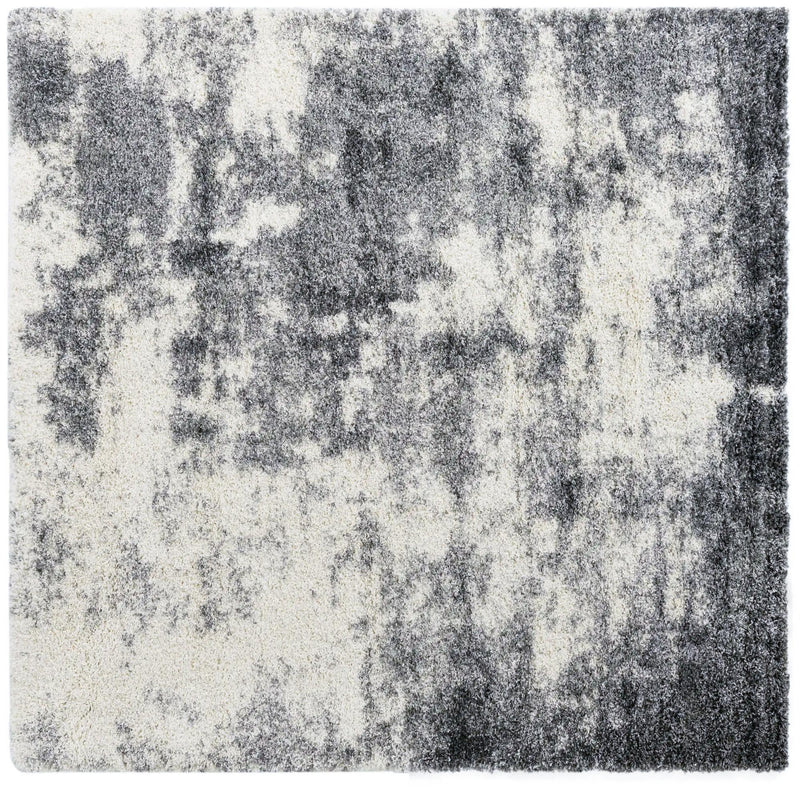 Cozy Haven Shag Collection Area Rug -  Tranquility (Smoke Gray) Square Smoke Gray  lifestyle 15