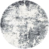 Cozy Haven Shag Collection Area Rug -  Tranquility (Smoke Gray) Round Smoke Gray  lifestyle 23