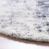 Cozy Haven Shag Collection Area Rug -  Tranquility (Smoke Gray) Round Smoke Gray  lifestyle 37