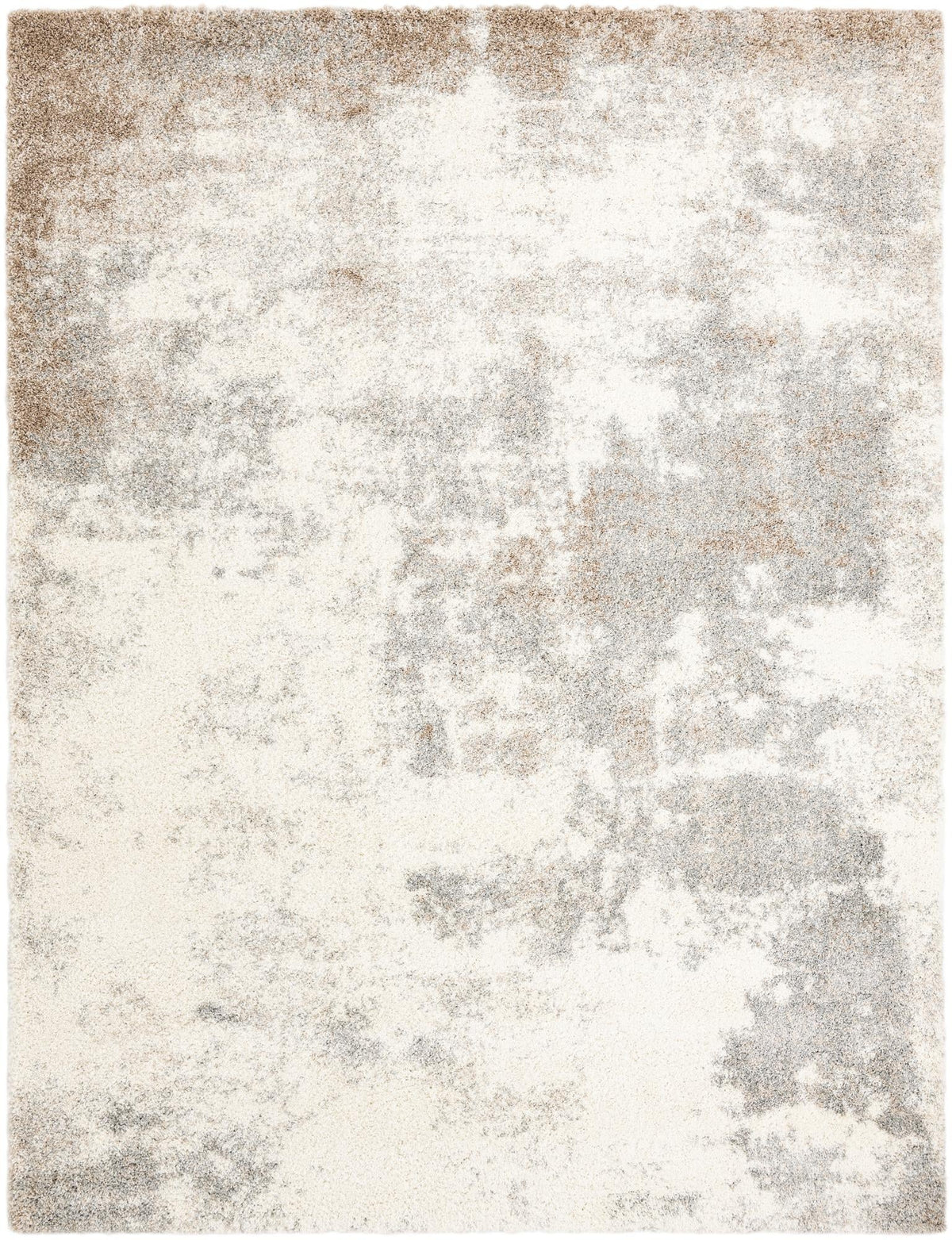 Cozy Haven Shag Collection Area Rug -  Tranquility (Khaki) Rectangle Khaki Main