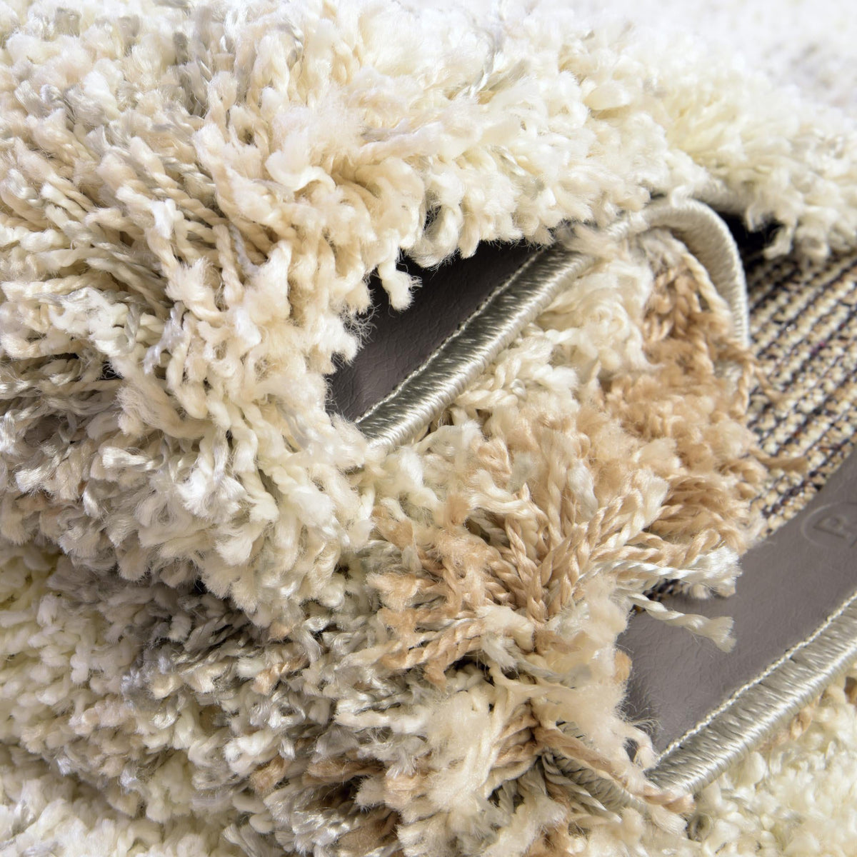 Cozy Haven Shag Collection Area Rug -  Tranquility (Khaki) Rectangle Khaki  lifestyle 13