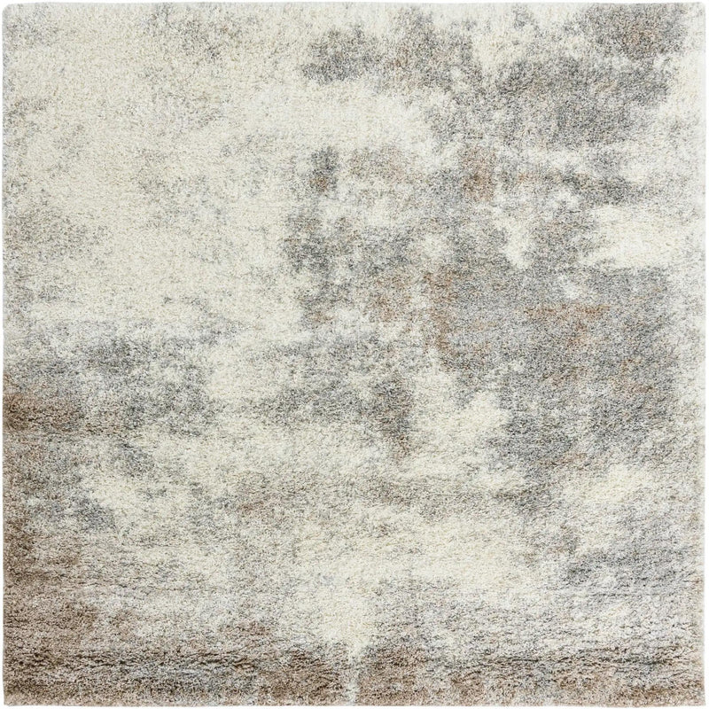 Cozy Haven Shag Collection Area Rug -  Tranquility (Khaki) Square Khaki  lifestyle 16