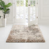 Cozy Haven Shag Collection Area Rug -  Tranquility (Khaki) Square Khaki  lifestyle 58