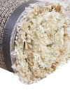 Cozy Haven Shag Collection Area Rug -  Tranquility (Khaki) Round Khaki  lifestyle 34