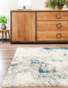 Cozy Haven Shag Collection Area Rug -  Tranquility (Sage Green) Square Sage Green  lifestyle 29