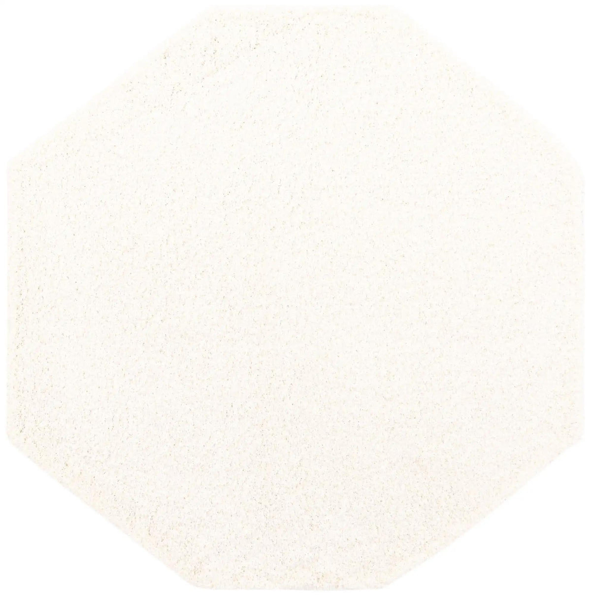 Plush Oasis Collection Area Rug - Serenity (Snow White) Octagon Snow White Main