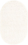 Plush Oasis Collection Area Rug - Serenity (Snow White) Oval Snow White  lifestyle 24