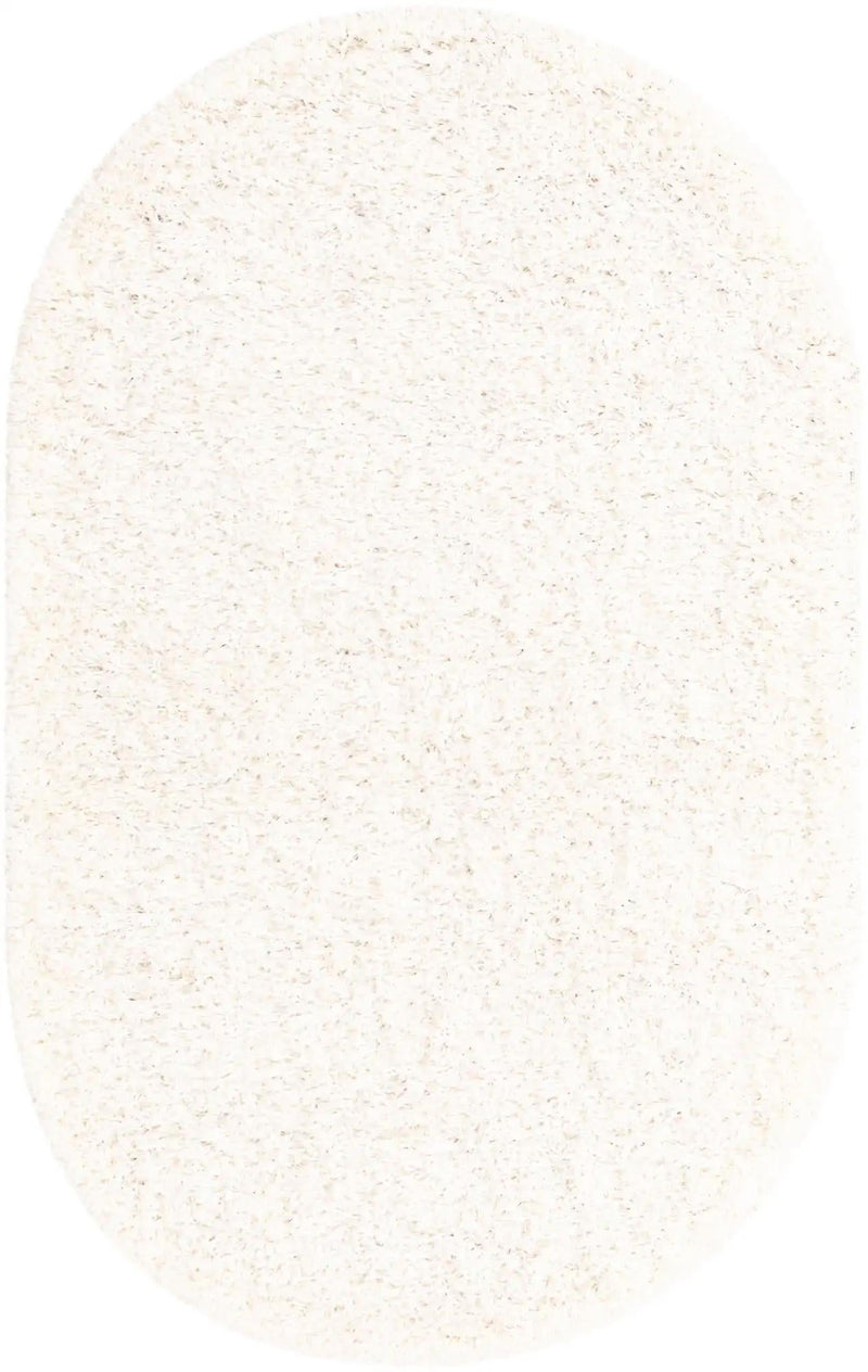 Plush Oasis Collection Area Rug - Serenity (Snow White) Oval Snow White  lifestyle 24