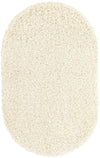 Plush Oasis Collection Area Rug - Serenity (Pure Ivory) Oval Pure Ivory  lifestyle 19