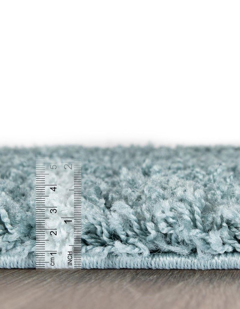 Plush Oasis Collection Area Rug - Serenity (Light Slate Blue) Oval Light Slate Blue  lifestyle 18