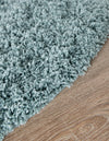 Plush Oasis Collection Area Rug - Serenity (Light Slate Blue) Oval Light Slate Blue  lifestyle 19