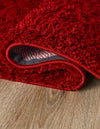 Plush Oasis Collection Area Rug - Serenity (Cherry Red) Oval Cherry Red  lifestyle 33