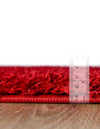 Plush Oasis Collection Area Rug - Serenity (Cherry Red) Oval Cherry Red  lifestyle 34