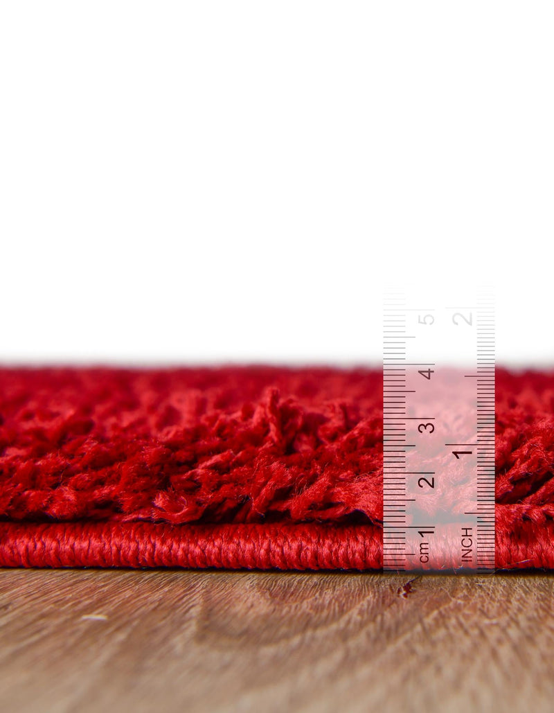 Plush Oasis Collection Area Rug - Serenity (Cherry Red) Oval Cherry Red  lifestyle 34