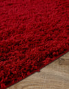 Plush Oasis Collection Area Rug - Serenity (Cherry Red) Oval Cherry Red  lifestyle 35