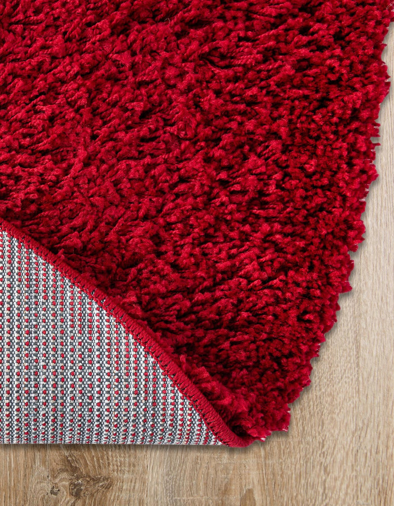 Plush Oasis Collection Area Rug - Serenity (Cherry Red) Oval Cherry Red  lifestyle 36