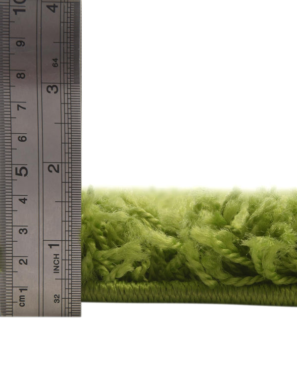 Plush Oasis Collection Area Rug - Serenity (Grass Green) Oval Grass Green  lifestyle 9