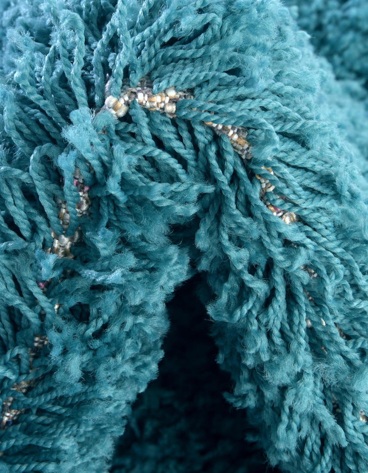 Plush Oasis Collection Area Rug - Serenity (Deep Aqua Blue) Oval Deep Aqua Blue  lifestyle 21