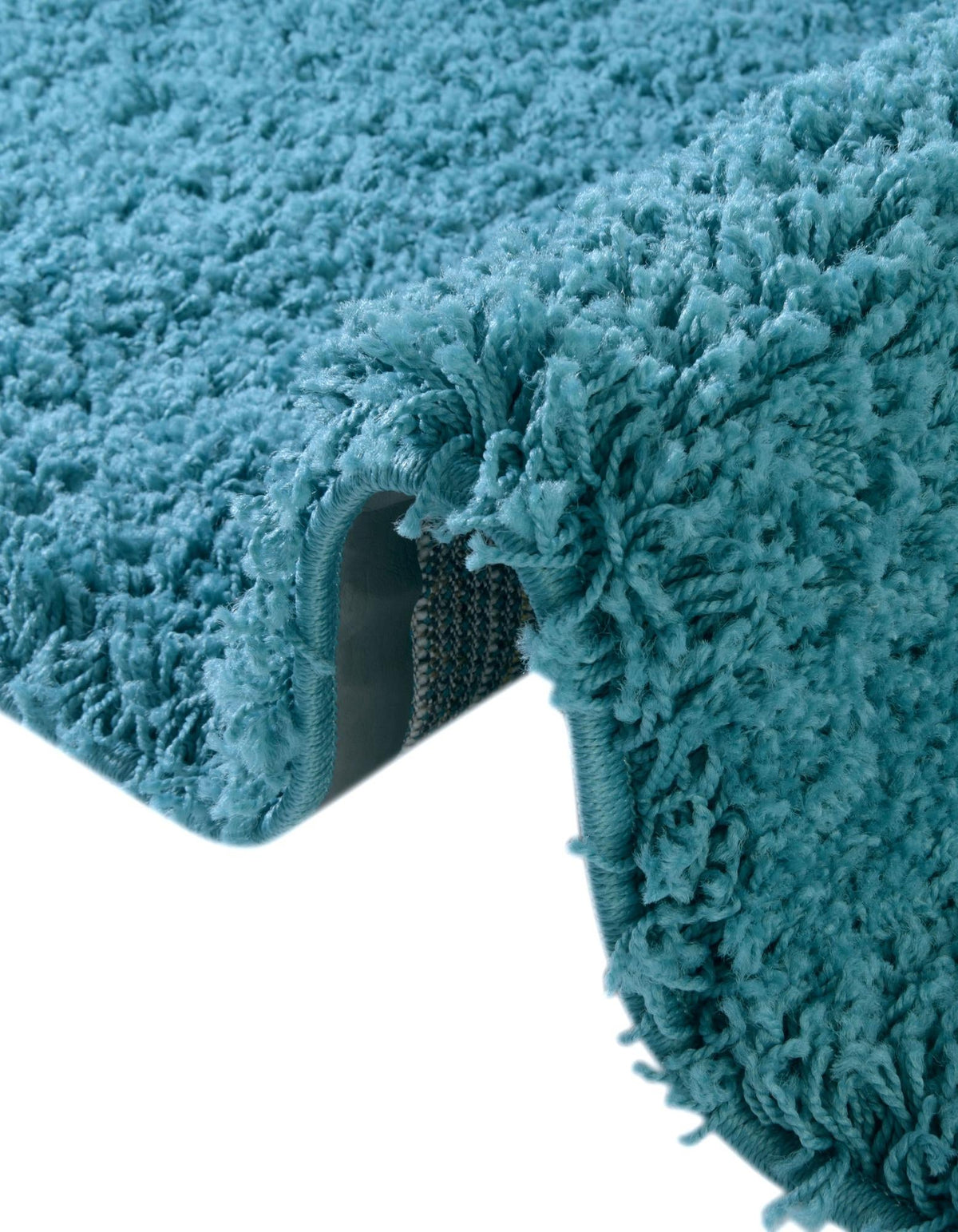 Plush Oasis Collection Area Rug - Serenity (Deep Aqua Blue) Oval Deep Aqua Blue  lifestyle 29