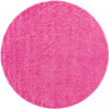 Plush Oasis Collection Area Rug - Serenity (Taffy Pink) Round Taffy Pink  lifestyle 27