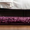 Plush Oasis Collection Area Rug - Serenity (Eggplant Purple) Oval Eggplant Purple  lifestyle 42