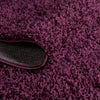 Plush Oasis Collection Area Rug - Serenity (Eggplant Purple) Oval Eggplant Purple  lifestyle 46