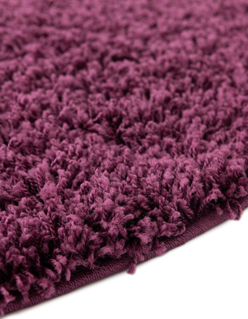 Plush Oasis Collection Area Rug - Serenity (Eggplant Purple) Oval Eggplant Purple  lifestyle 48
