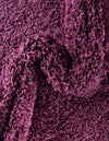Plush Oasis Collection Area Rug - Serenity (Eggplant Purple) Oval Eggplant Purple  lifestyle 49