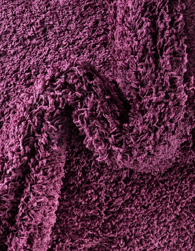 Plush Oasis Collection Area Rug - Serenity (Eggplant Purple) Oval Eggplant Purple  lifestyle 49
