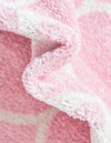 Lattice Garden Collection Area Rug -  Pergolatown (Light Pink) Oval Light Pink  lifestyle 23