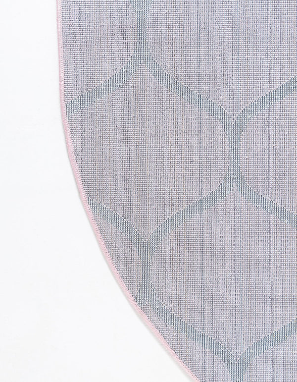Lattice Garden Collection Area Rug -  Pergolatown (Light Pink) Oval Light Pink  lifestyle 24