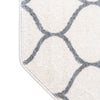 Lattice Garden Collection Area Rug -  Pergolatown (Ivory) Octagon Ivory  lifestyle 8