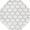 Lattice Garden Collection Area Rug -  Pergolatown (Ivory) Octagon Ivory Main