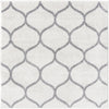 Lattice Garden Collection Area Rug -  Pergolatown (Ivory) Square Ivory Main