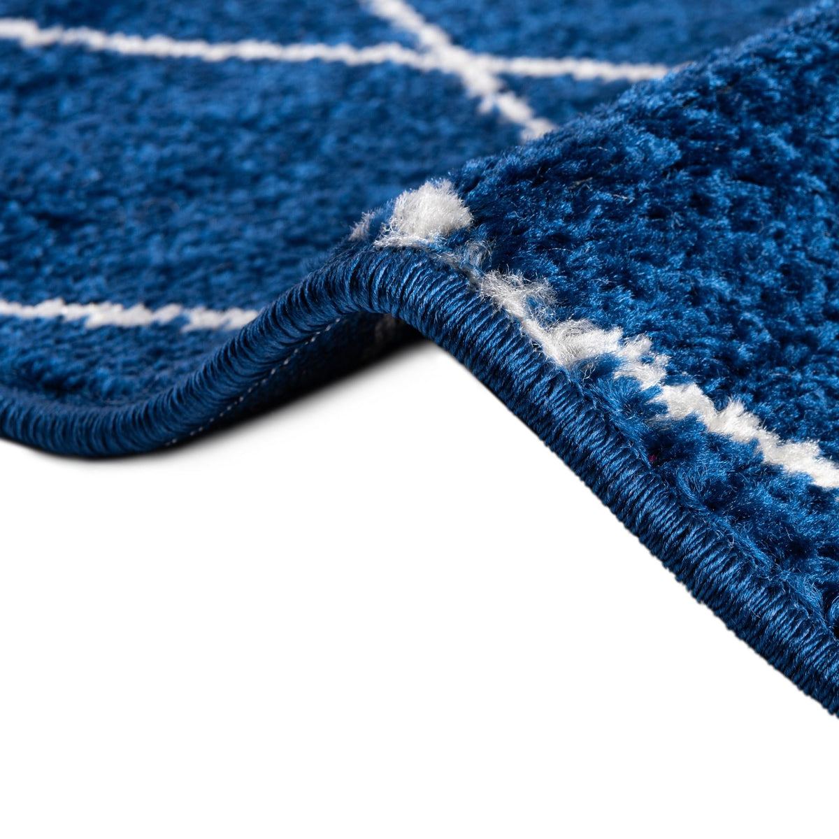 Lattice Garden Collection Area Rug - Arborville (Navy Blue) Octagon Navy Blue  lifestyle 19