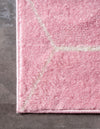 Lattice Garden Collection Area Rug - Arborville (Light Pink) Square Light Pink  lifestyle 27
