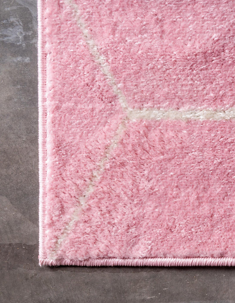 Lattice Garden Collection Area Rug - Arborville (Light Pink) Square Light Pink  lifestyle 27