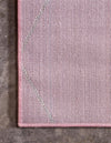 Lattice Garden Collection Area Rug - Arborville (Light Pink) Square Light Pink  lifestyle 31